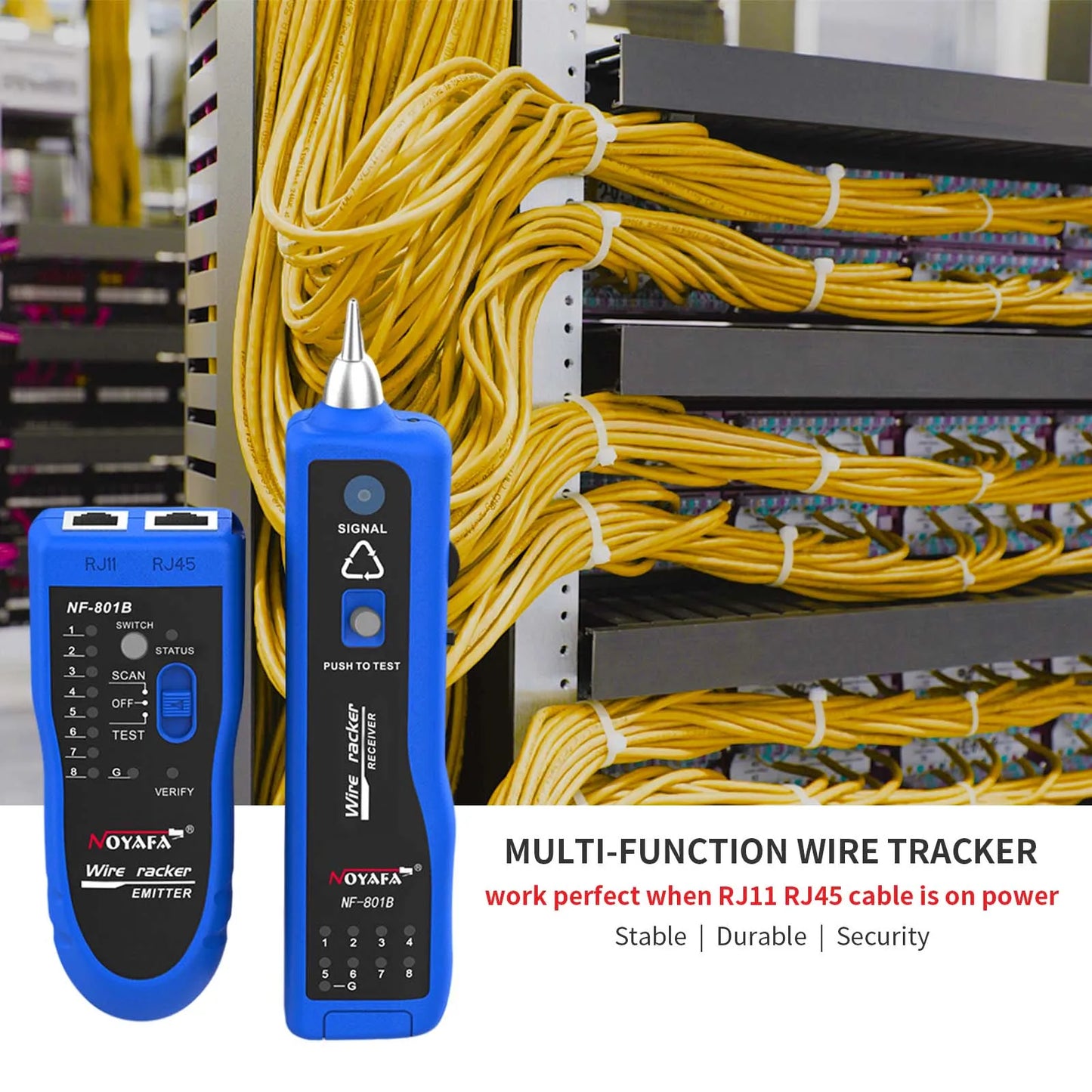 Kabel-Tracker, RJ45-Verkabelungstester, Traqueur de câble, Testeur de câblage RJ45