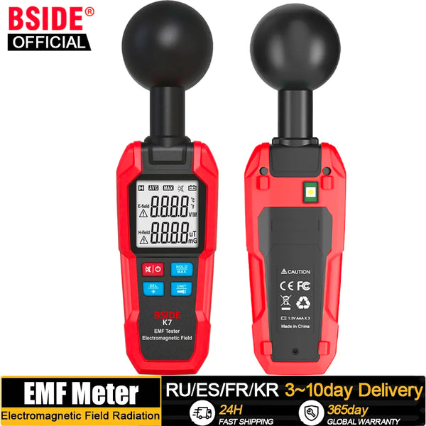 EMF Meter Professional Electromagnetic Field Radiation Detector Handheld Radiator Electric Magnetic Dosimeter Geiger Test