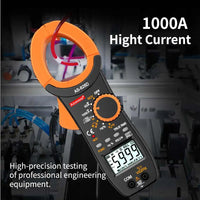 Digital Clamp Meter AC DC Auto Rang 600A Current Clamp True RMS Multimeter Ammeter Voltage Tester Ohm Capacitance NCV