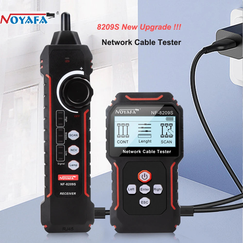 Multiware Netzwerkkabeltester mit 4 Funktionen, Testeur de câble réseau 4 foncti ...