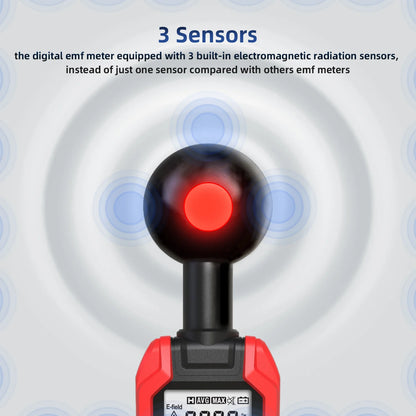 EMF Meter Professional Electromagnetic Field Radiation Detector Handheld Radiator Electric Magnetic Dosimeter Geiger Test