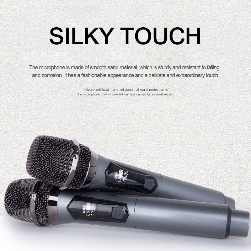 Karaoke Wireless Microphone Dynamic VHF Handheld Professional Mic For Sing Party Speech Church Club Show Meeting Room Home