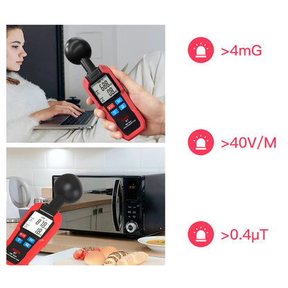 EMF Meter Professional Electromagnetic Field Radiation Detector Handheld Radiator Electric Magnetic Dosimeter Geiger Test