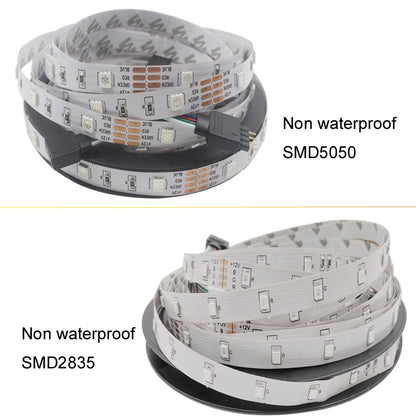 5m 10m 15m WiFi LED Strip Light RGB Waterproof SMD 5050 2835 DC12V rgb String Diode Flexible Ribbon WiFi Contoller+Adapter plug